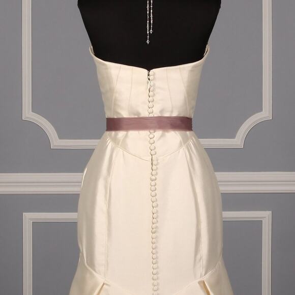 MONIQUE LHUILLIER Marcella Lavender Crystals Formal Bridal Sash Belt